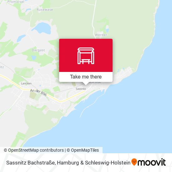 Sassnitz Bachstraße map