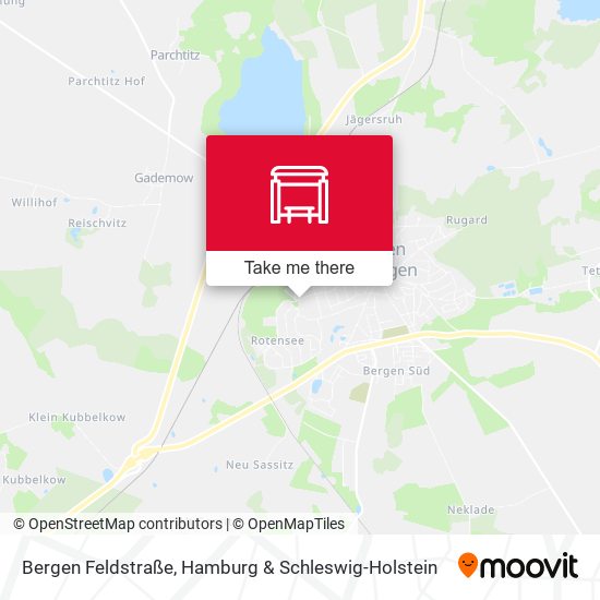Bergen Feldstraße map
