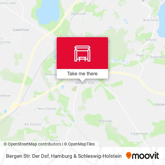 Карта Bergen Str. Der Dsf