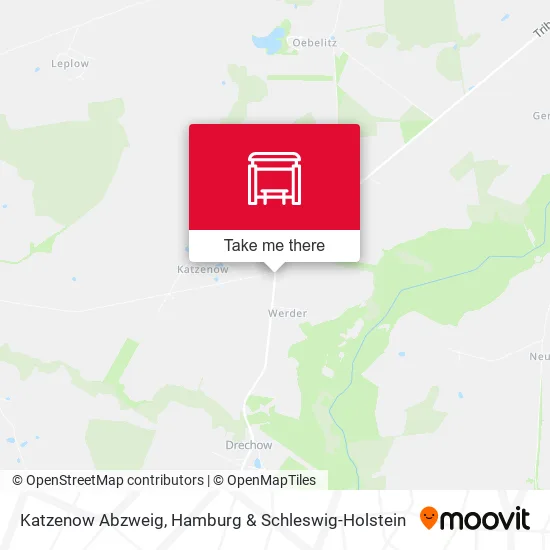 Карта Katzenow Abzweig