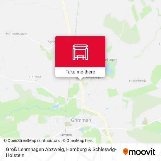 Карта Groß Lehmhagen Abzweig