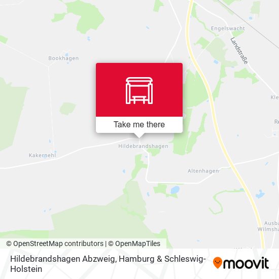Hildebrandshagen Abzweig map