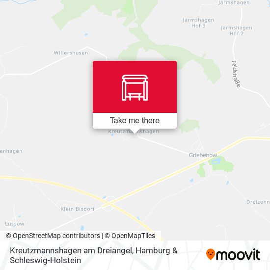 Kreutzmannshagen am Dreiangel map