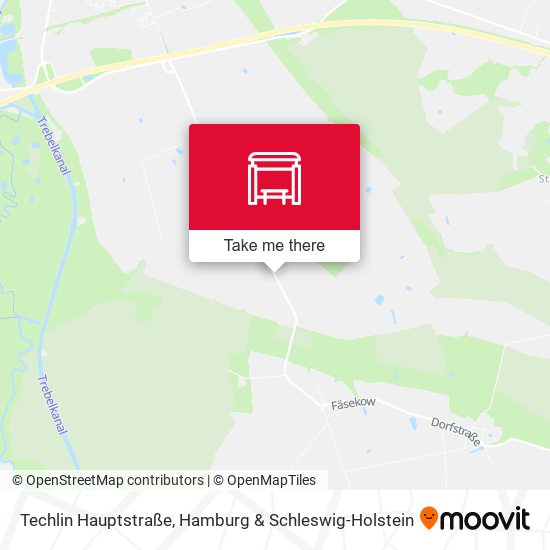 Techlin Hauptstraße map
