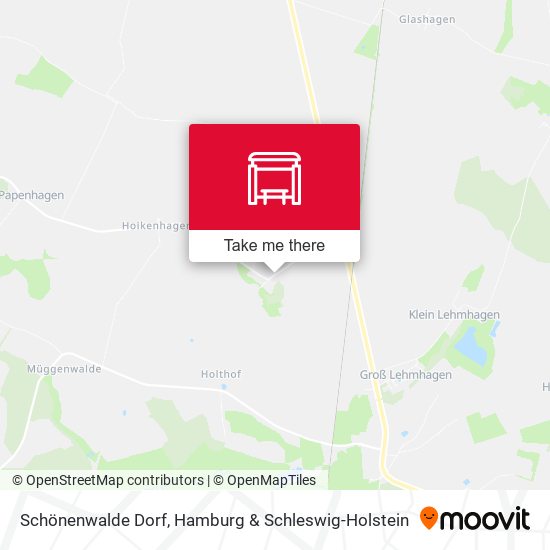 Schönenwalde Dorf map