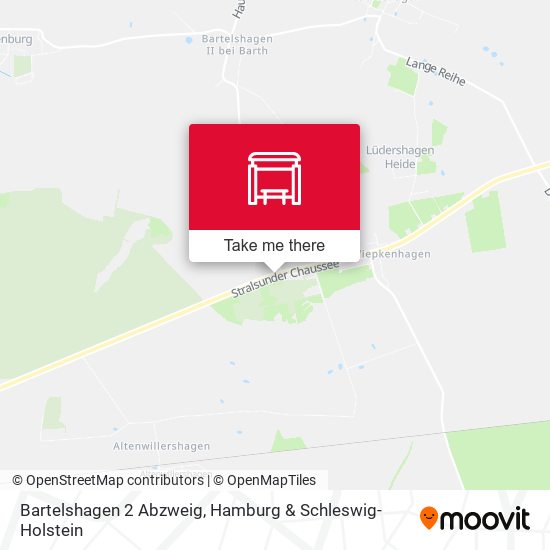 Bartelshagen 2 Abzweig map