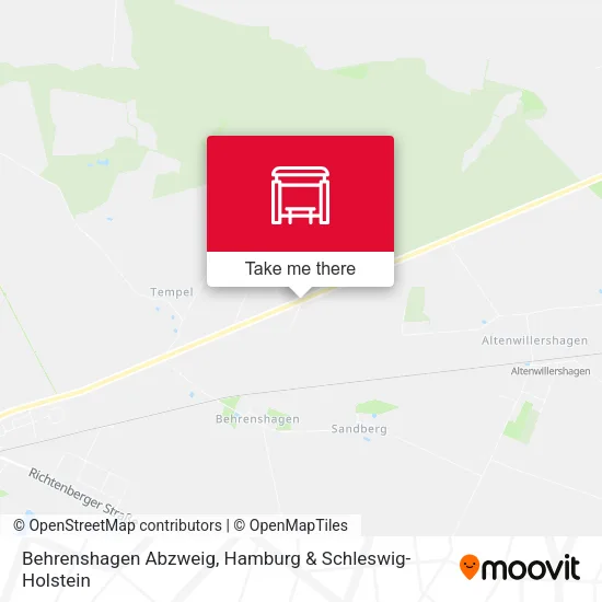 Карта Behrenshagen Abzweig