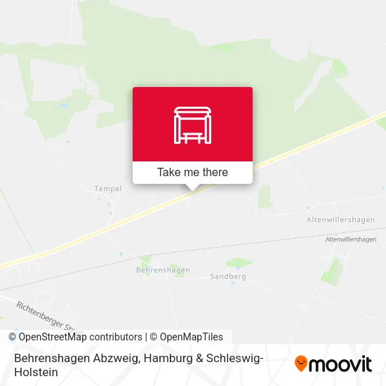 Карта Behrenshagen Abzweig