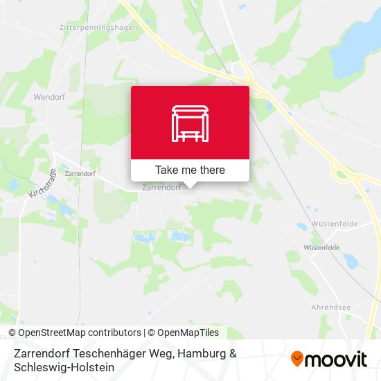 Zarrendorf Teschenhäger Weg map