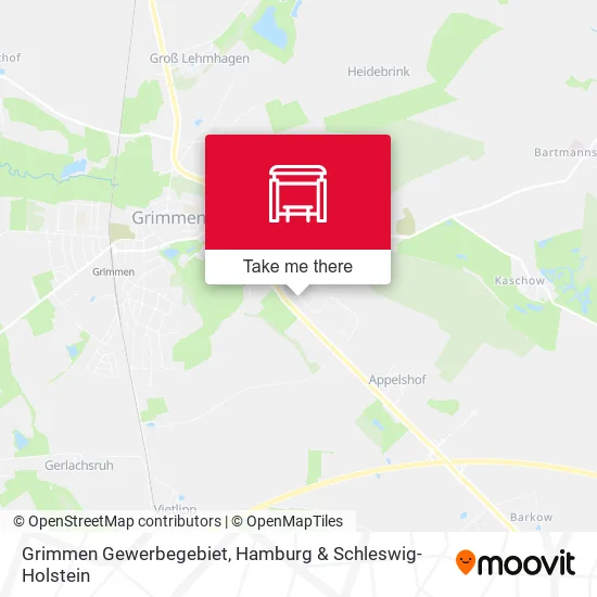Карта Grimmen Gewerbegebiet