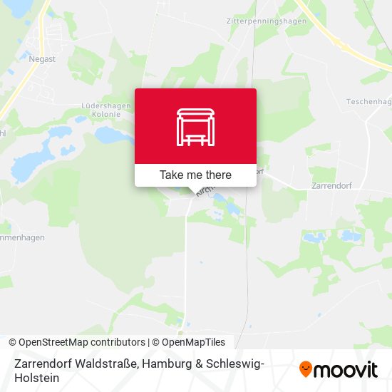 Zarrendorf Waldstraße map