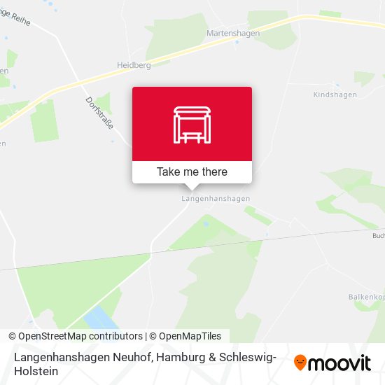 Langenhanshagen Neuhof map