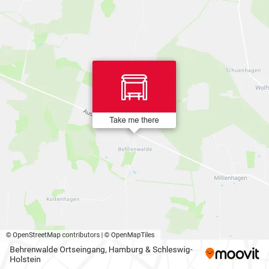Карта Behrenwalde Ortseingang