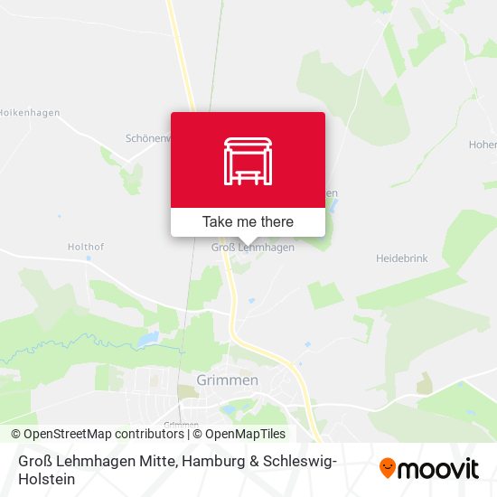 Groß Lehmhagen Mitte map