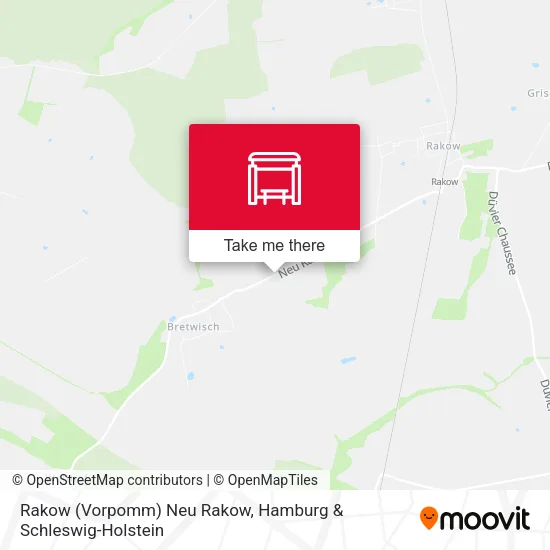Карта Rakow (Vorpomm) Neu Rakow