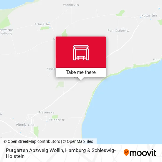Карта Putgarten Abzweig Wollin