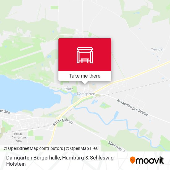 Damgarten Bürgerhalle map
