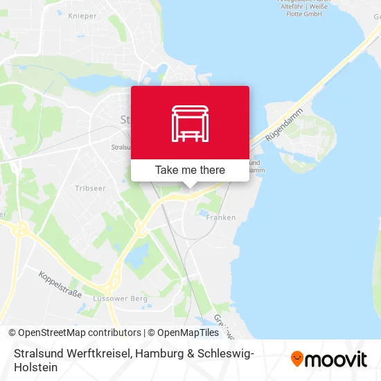Карта Stralsund Werftkreisel
