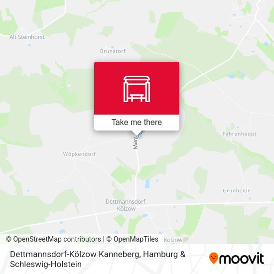 Dettmannsdorf-Kölzow Kanneberg map