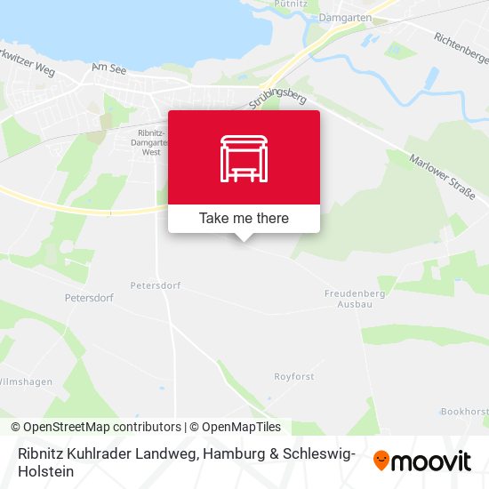 Ribnitz Kuhlrader Landweg map
