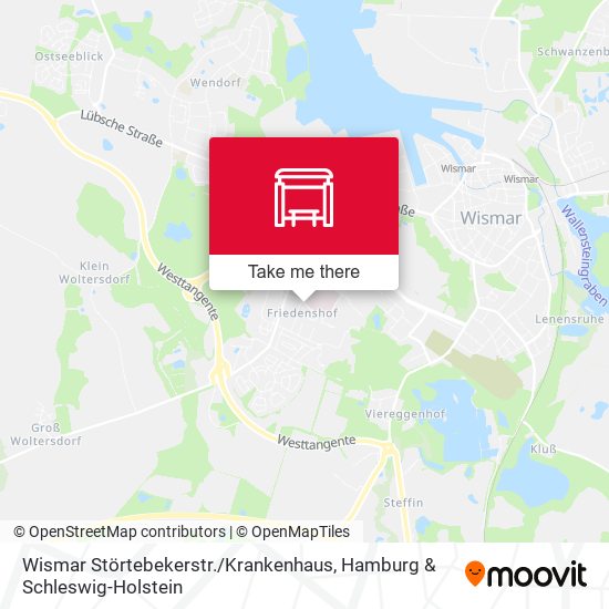 Wismar Störtebekerstr. / Krankenhaus map