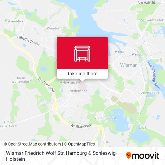 Wismar Friedrich Wolf Str map