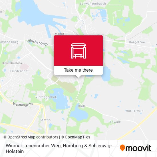 Wismar Lenensruher Weg map
