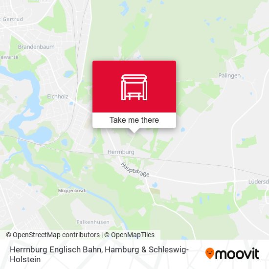 Herrnburg  Englisch Bahn map