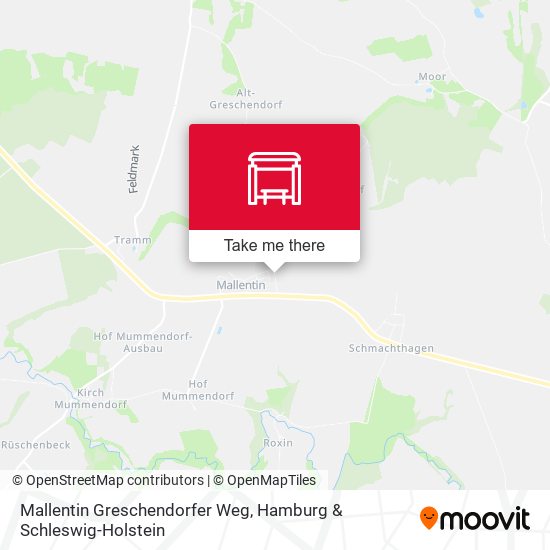 Mallentin Greschendorfer Weg map
