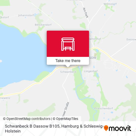 Schwanbeck B Dassow B105 map