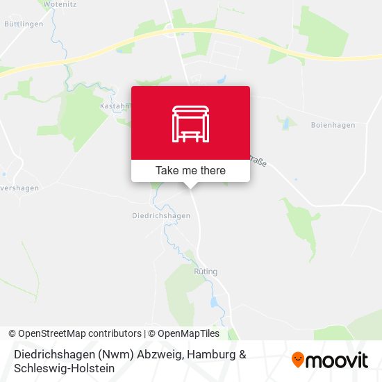 Diedrichshagen (Nwm) Abzweig map