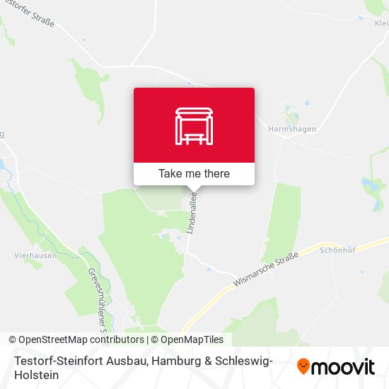 Testorf-Steinfort Ausbau map