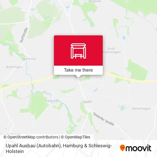 Карта Upahl Ausbau (Autobahn)