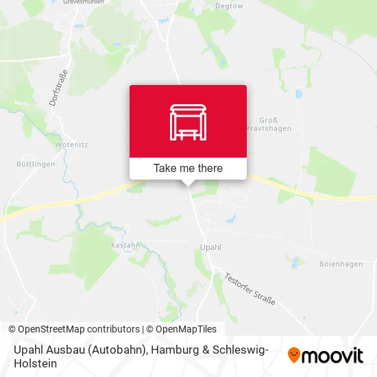 Карта Upahl Ausbau (Autobahn)