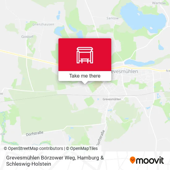 Карта Grevesmühlen Börzower Weg