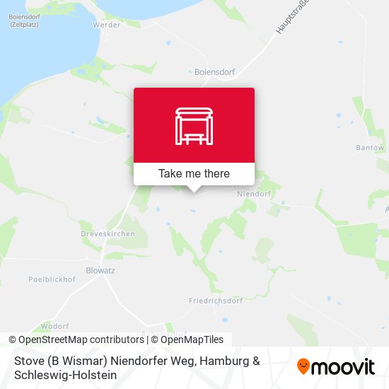 Stove (B Wismar) Niendorfer Weg map