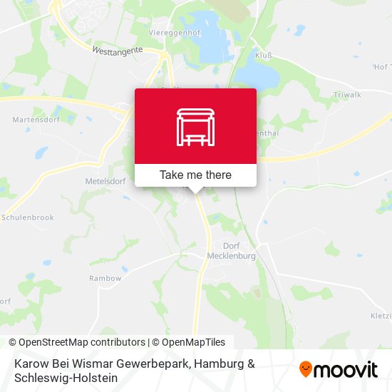 Karow Bei Wismar Gewerbepark map
