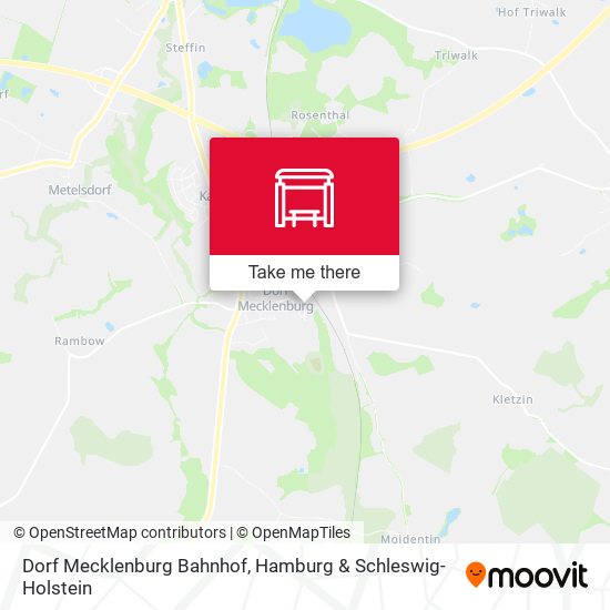 Dorf Mecklenburg Bahnhof map