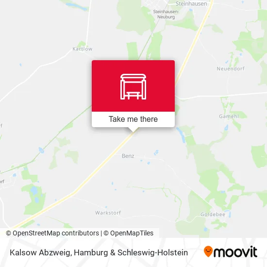 Карта Kalsow Abzweig