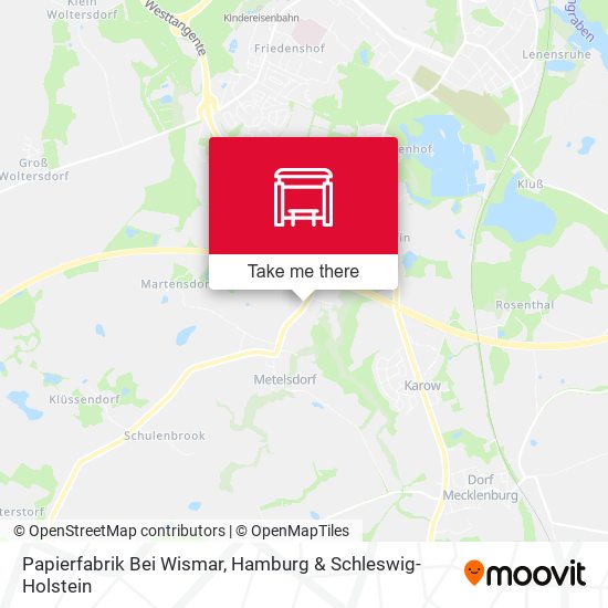 Papierfabrik Bei Wismar map
