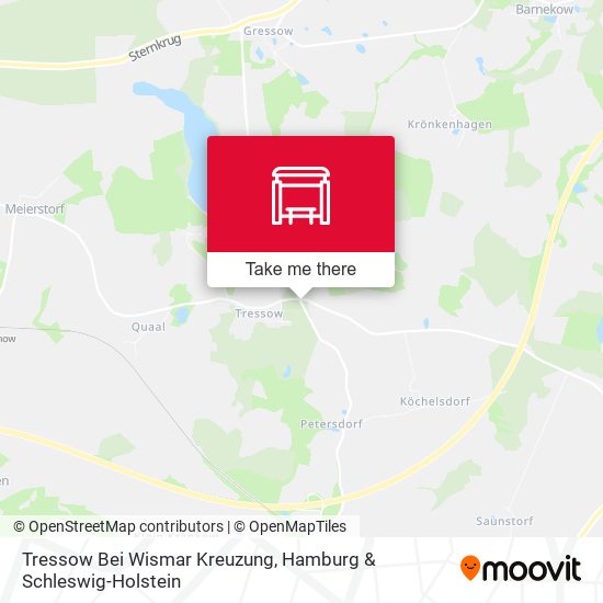 Tressow Bei Wismar Kreuzung map