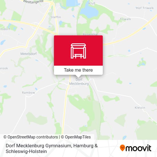 Dorf Mecklenburg Gymnasium map