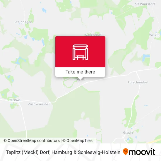 Карта Teplitz (Meckl) Dorf