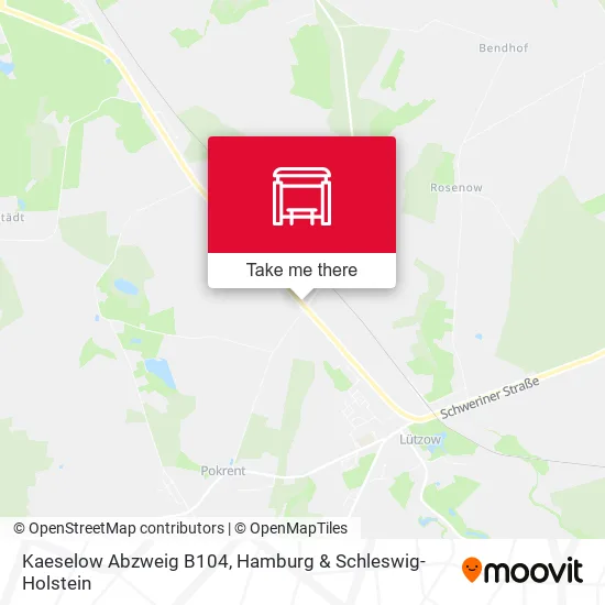 Карта Kaeselow Abzweig B104