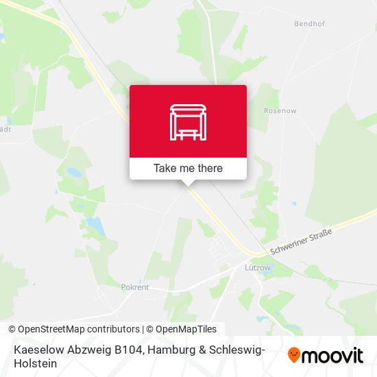 Kaeselow Abzweig B104 map