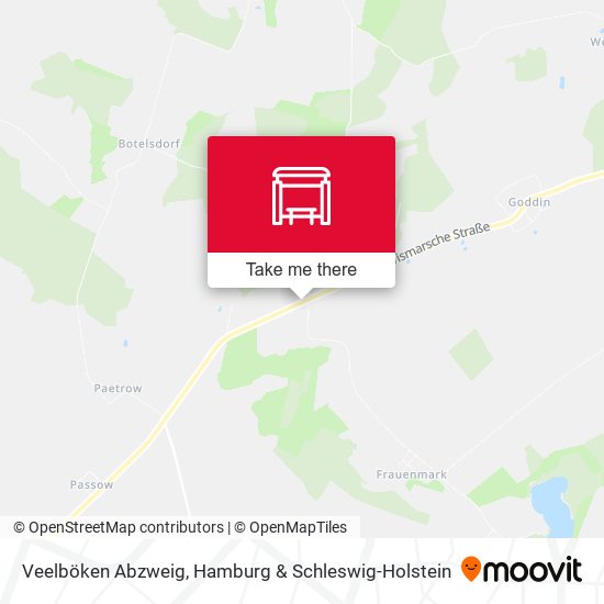 Veelböken Abzweig map