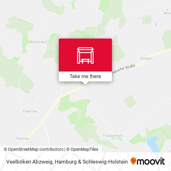 Veelböken Abzweig map