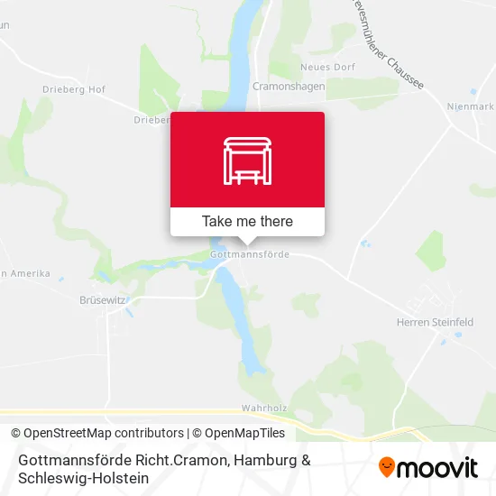 Карта Gottmannsförde Richt.Cramon