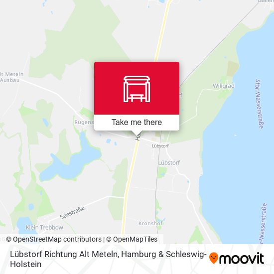 Lübstorf Richtung Alt Meteln map