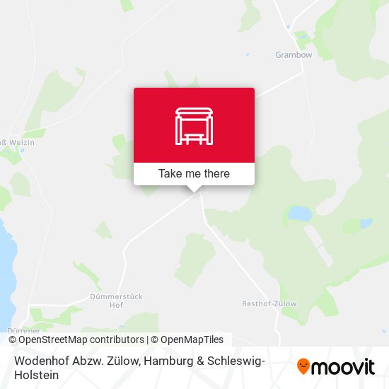 Wodenhof Abzw. Zülow map